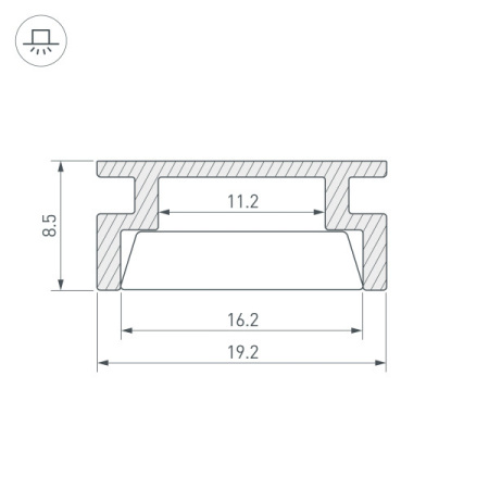 Профили для светодиодных лент — Профиль Arlight 044794 купить в 