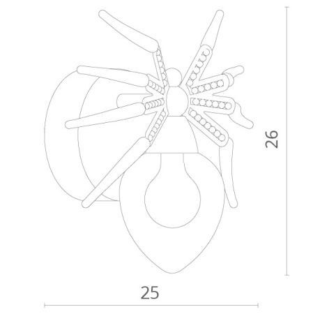 Настенные бра — Бра Divinare 1309/02 AP-1 купить в 