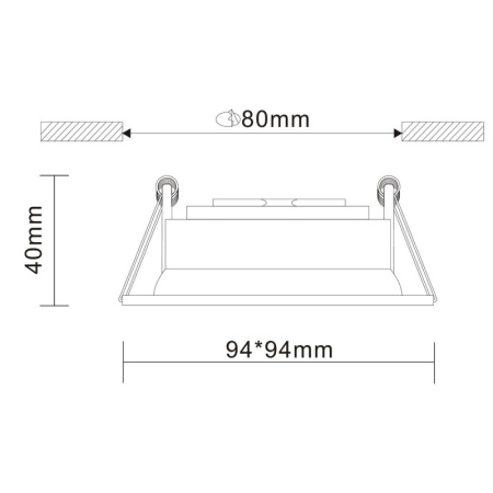 Встраиваемые точечные светильники — Встраиваемый светильник ST-Luce ST208.518.01 купить в 