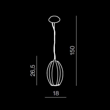 Подвесные светильники — Подвесной светильник Azzardo Elba pendant AZ0158 купить в 