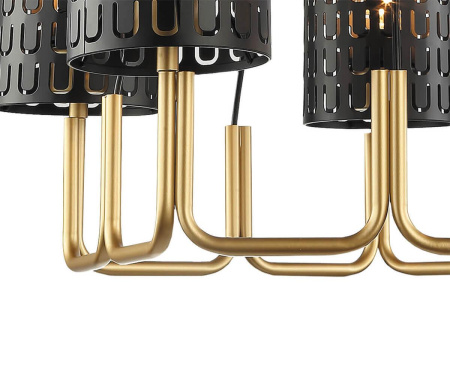 Люстры подвесные — Подвесная люстра Lumien Hall Ноэль 4005/5P-GD-BK купить в 