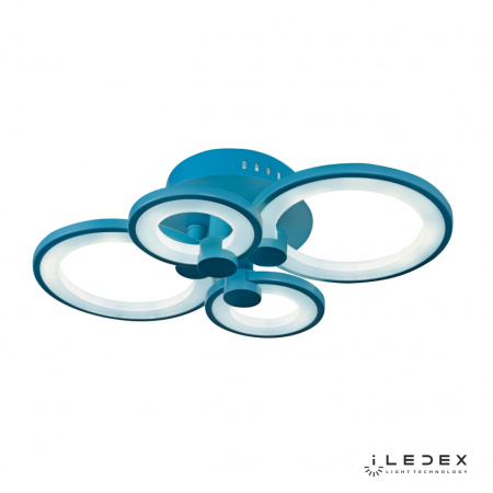 Свет для дома — Потолочная люстра iLedex Ring A001/4 BLUE купить в  Свет для дома — Потолочная люстра iLedex Ring A001/4 BLUE купить в