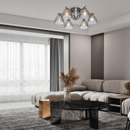 Потолочные люстры — Потолочная люстра Escada Adonis 659/6PL Black купить в 