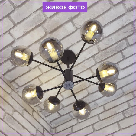 Потолочные люстры — Потолочная люстра Seven Fires Aimee SF3309/8C-MBK-CR купить в  Потолочные люстры — Потолочная люстра Seven Fires Aimee SF3309/8C-MBK-CR купить в