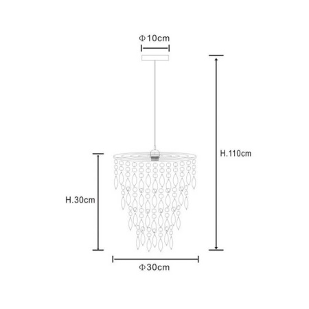 Люстры подвесные — Подвесная люстра Zumaline Mada A093-L купить в 