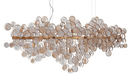 Люстры подвесные — Подвесная люстра Crystal Lux DESEO SP15 L1400 GOLD купить в 