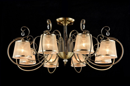 Люстры на штанге — Люстра на штанге Freya FR2020-CL-08-BZ купить в 
