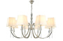 Люстры подвесные — Подвесная люстра Crystal Lux MARSELA SP-PL8 NICKEL купить в 
