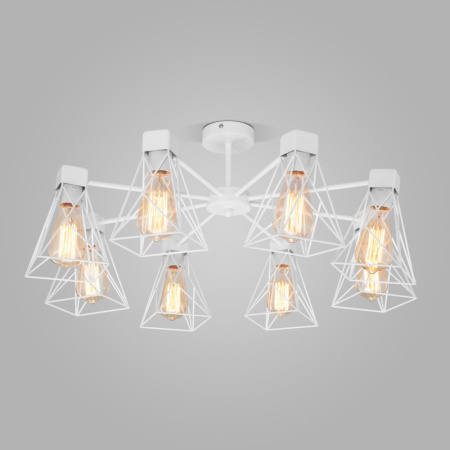 Люстры на штанге — Люстра на штанге Eurosvet 70107/8 белый купить в 