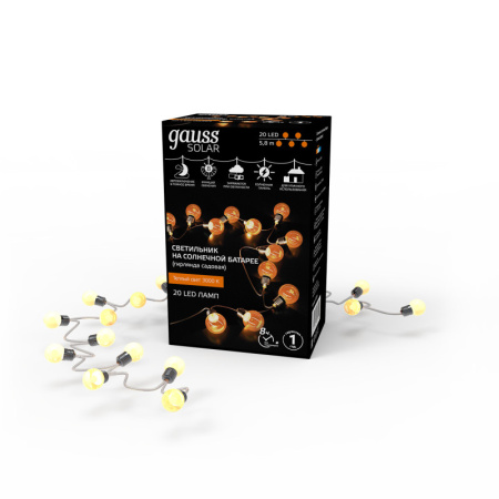 Светодиодные гирлянды — Светодиодная гирлянда Gauss GS034 купить в 