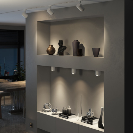 Накладные светильники — Накладной светильник Elektrostandard Cors 10W (25032/LED) белый/серебро купить в 