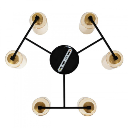 Люстры накладные — Накладная люстра ARTE Lamp A7027PL-6BK купить в 