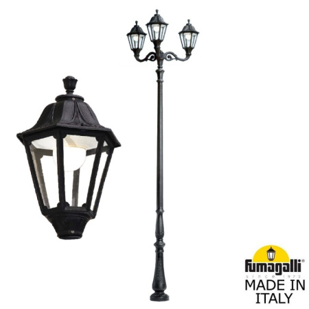 Высокие уличные фонари — Садово-парковый светильник Fumagalli E35.208.M30.AXH27 купить в 