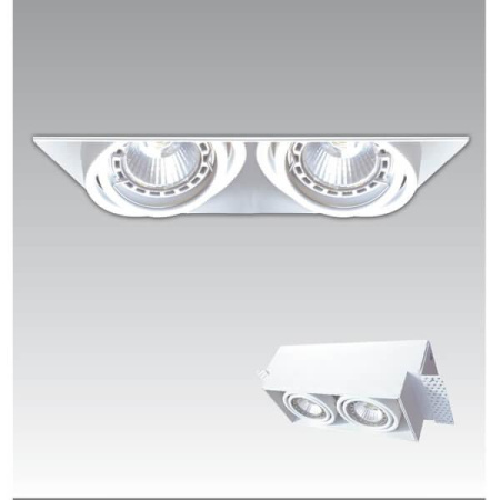 Cветильники потолочные встраиваемые — Встраиваемый светильник Zumaline Oneon dl 50-2 94362-WH купить в 