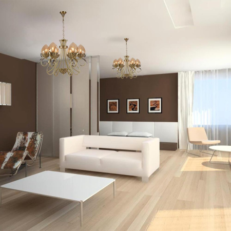 Люстры подвесные — Подвесная люстра Lumien Hall Оливи 3304/8H-ABPAB-AM купить в 