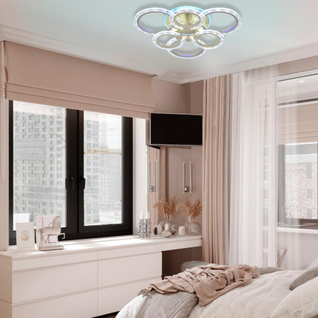 Потолочные люстры — Потолочная люстра Seven Fires Talek SF7054/7C-SGD-RGB купить в 