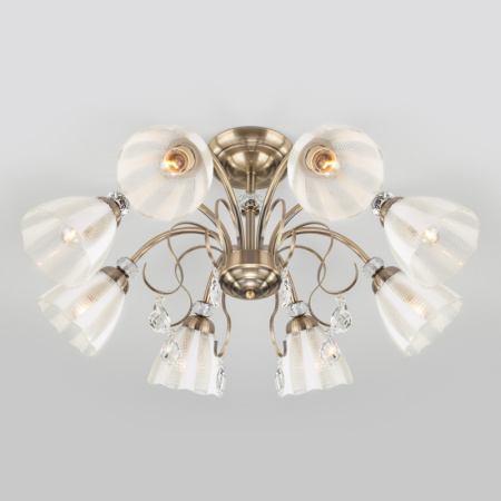 Люстры на штанге — Люстра на штанге Eurosvet 30155/8 античная бронза купить в 