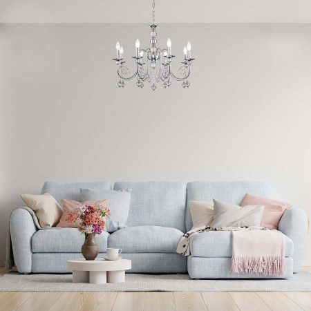 Люстры подвесные — Подвесная люстра Escada Shine 678/8PL Chrome купить в 