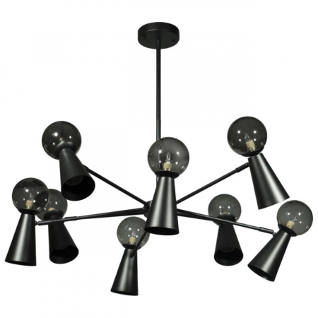 Люстры на штанге — Люстра на штанге LOFT IT 10046/8 Black купить в 