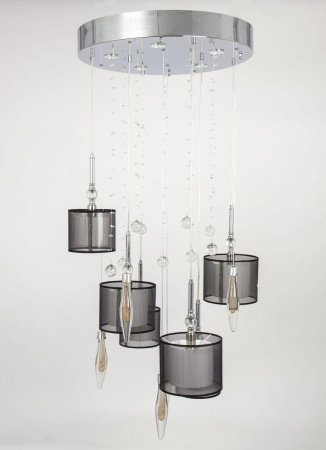 Люстры подвесные — Подвесная люстра Abrasax Paula PL.5301-(8+4)+5CHshade купить в 