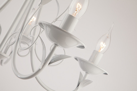 Люстры подвесные — Подвесная люстра Eurosvet 60050/5 глянцевый белый купить в 