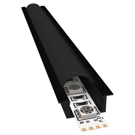 Светодиодные ленты — Встраиваемый профиль с рассеивателем Apeyron 08-02-Ч купить в  Светодиодные ленты — Встраиваемый профиль с рассеивателем Apeyron 08-02-Ч купить в