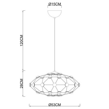 Люстры подвесные — Подвесная люстра Divinare 1720/02 SP-48 купить в 