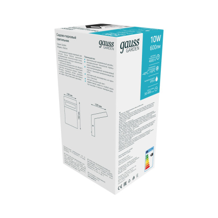 Уличные настенные светильники — Светильник настенный Gauss GD109 купить в 