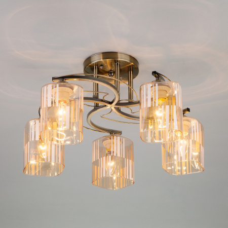 Люстры на штанге — Люстра на штанге Eurosvet 30124/5 античная бронза купить в 