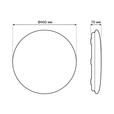Накладные светильники — Накладной светильник Gauss 2050112 купить в 