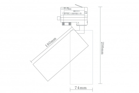 Трековые светильники — Светильник на шине Donolux DL18895R20W1B Track купить в 