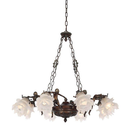 Люстры подвесные — Подвесная люстра Lumien Hall Эльза H17050/8PCRG купить в 