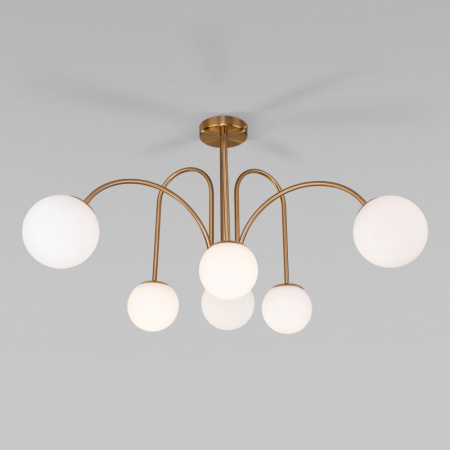 Люстры на штанге — Люстра на штанге Eurosvet 30177/6 латунь купить в 