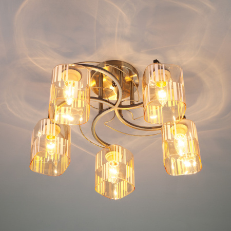 Люстры на штанге — Люстра на штанге Eurosvet 30124/5 античная бронза купить в 