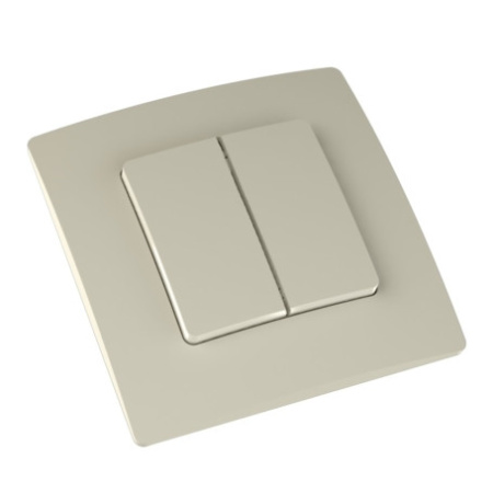 Выключатели — Выключатель HiTE PRO HP-LE-2-ivory купить в 