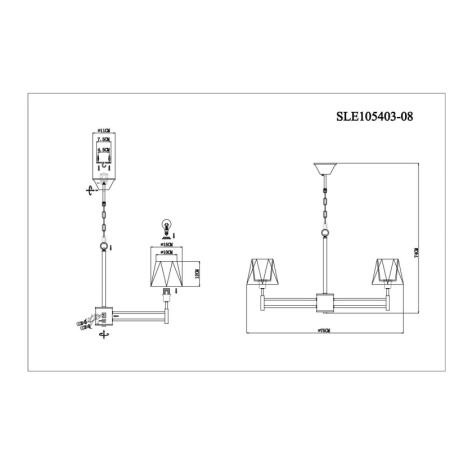 Люстры подвесные — Подвесная люстра Evoluce SLE105403-08 купить в 