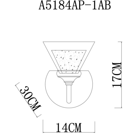 Настенные бра — Бра ARTE Lamp A5184AP-1AB купить в  Настенные бра — Бра ARTE Lamp A5184AP-1AB купить в