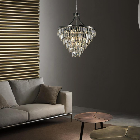 Люстры подвесные — Подвесная люстра Lumien Hall Novello LH0039/9P-NK-CL купить в 