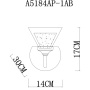 Настенные бра — Бра ARTE Lamp A5184AP-1AB купить в  Настенные бра — Бра ARTE Lamp A5184AP-1AB купить в