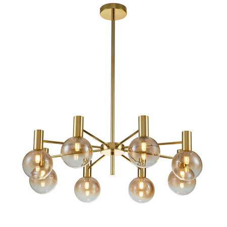 Люстры на штанге — Подвесная люстра Indigo Collana 13015/8R Gold V000222 купить в  Люстры на штанге — Подвесная люстра Indigo Collana 13015/8R Gold V000222 купить в