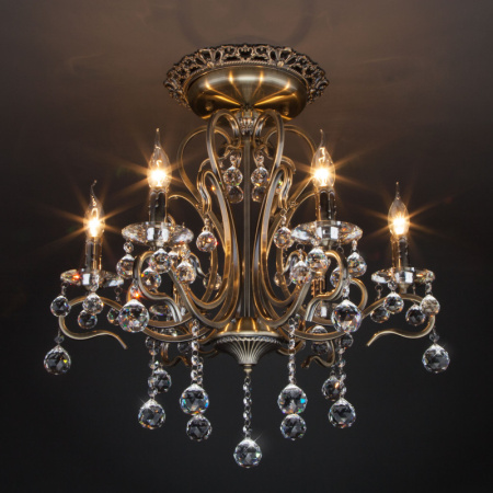 Люстры на штанге — Люстра на штанге Eurosvet 12505/6 античная бронза Strotskis купить в 