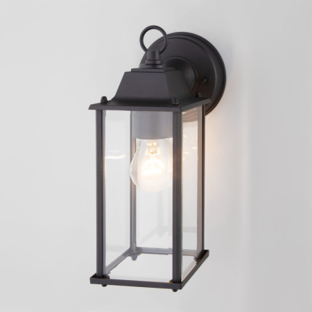 Уличные настенные светильники — Светильник настенный Elektrostandard 1008D BRICK черный купить в 