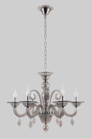 Люстры подвесные — Подвесная люстра Crystal Lux CAETANO SP-PL6 SMOKE купить в 