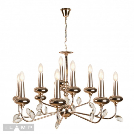 Люстры подвесные — Подвесная люстра iLamp 1020-8+4GD купить в 