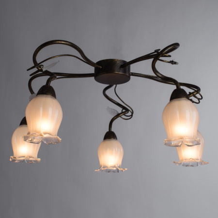Люстры накладные — Накладная люстра ARTE Lamp A7449PL-5BR купить в  Люстры накладные — Накладная люстра ARTE Lamp A7449PL-5BR купить в