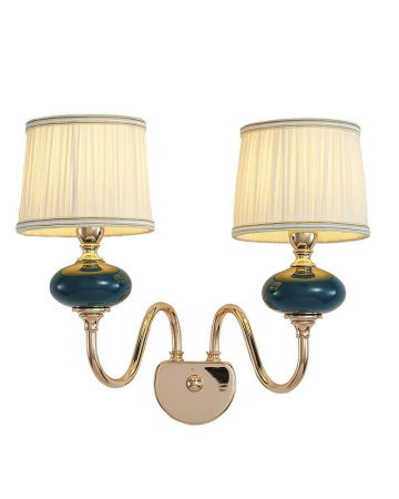 Потолочные светильники — Бра Lumien Hall Макей 1031/2W-GD-DGN-WT купить в 