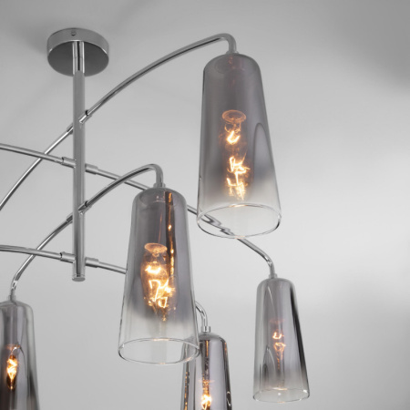 Люстры на штанге — Люстра на штанге Eurosvet 70137/8 хром купить в 