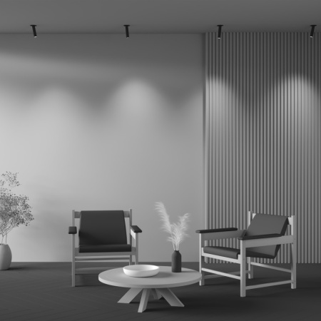 Встраиваемые точечные светильники — Встраиваемый светильник Maytoni Technical C140TRS-L200-7W4K-B купить в 