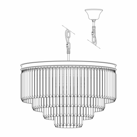 Люстры каскадные — Каскадная люстра Citilux CL332141 купить в 