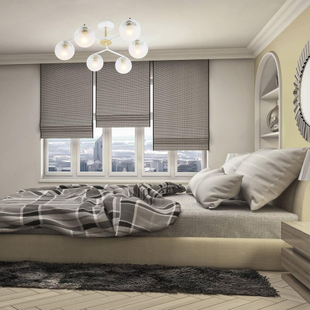 Люстры на штанге — Потолочная люстра Escada Avignon 1130/6PL White купить в 